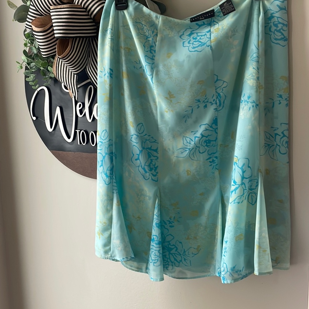 Light blue Skirt with lining.